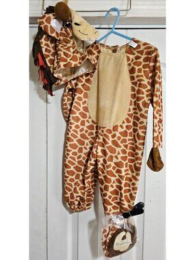 Baby Giraffe Costume 6-12 Months Halloween Soft Junior Zoo Animal Safari NEW